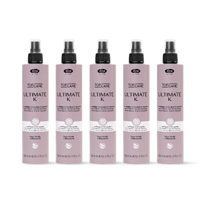 5x Lisap Top Care Ultimate K Revitalizing Protection & Styling Spray 250ml