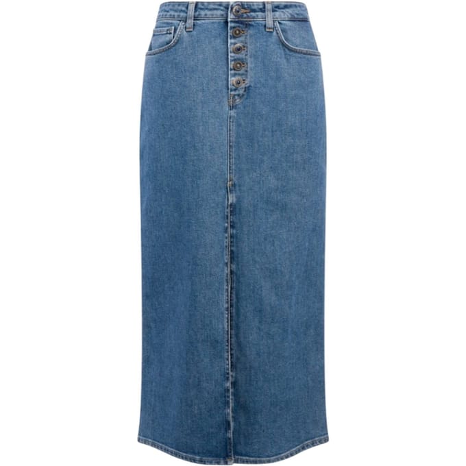 Vrouwen casual rokken Dondup - gewone denim rok - blauw