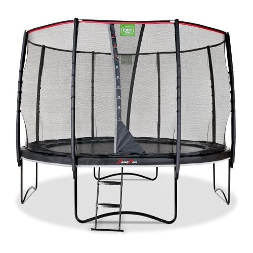 EXIT PeakPro Trampoline ø305cm - Op Poten - Rond - Trampoline Buiten - Voor Kinderen - Zwart