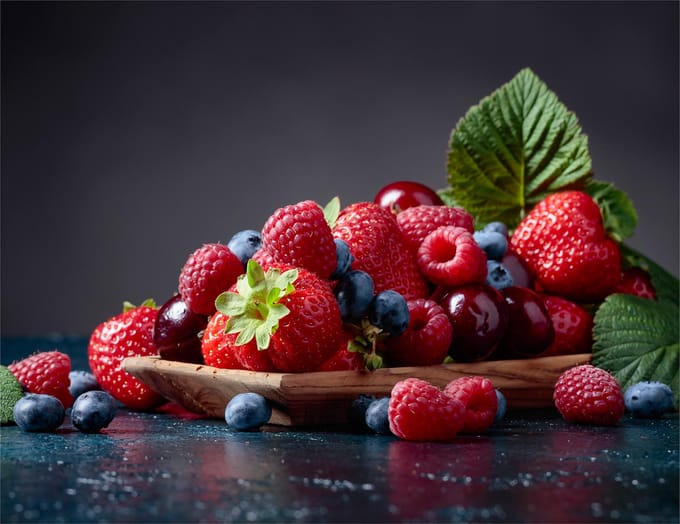 TMK ArtDeko - Snijplank - 52x40 cm - Fruit Thema - Veilig Gehard Glas