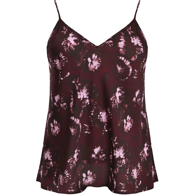 Zijden bloemenprint tanktop dames Mat Fashion