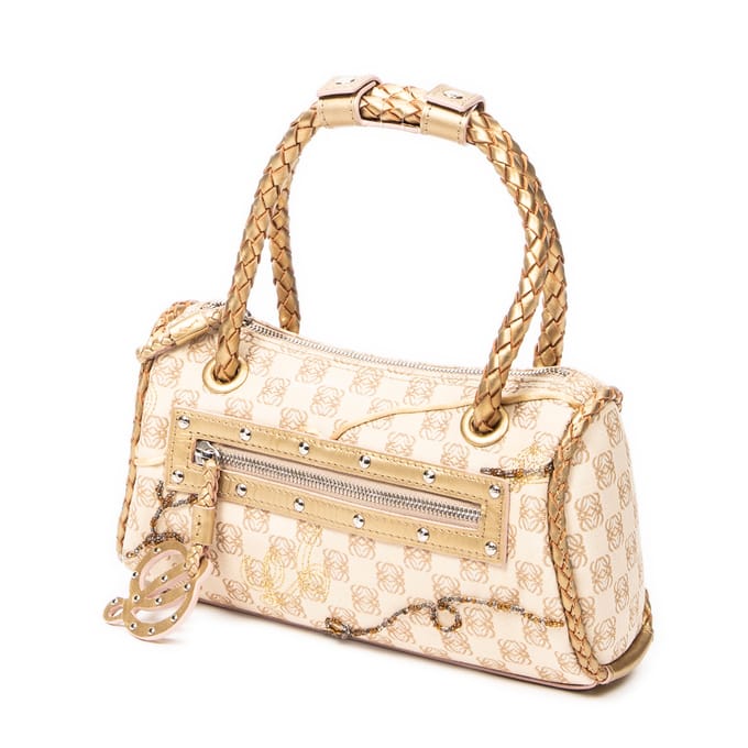 Braided Handle Zip Tote  Handtas