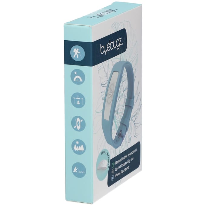 ByeBugz Anti-Insect Bangles Surfing Blue 1 Armband