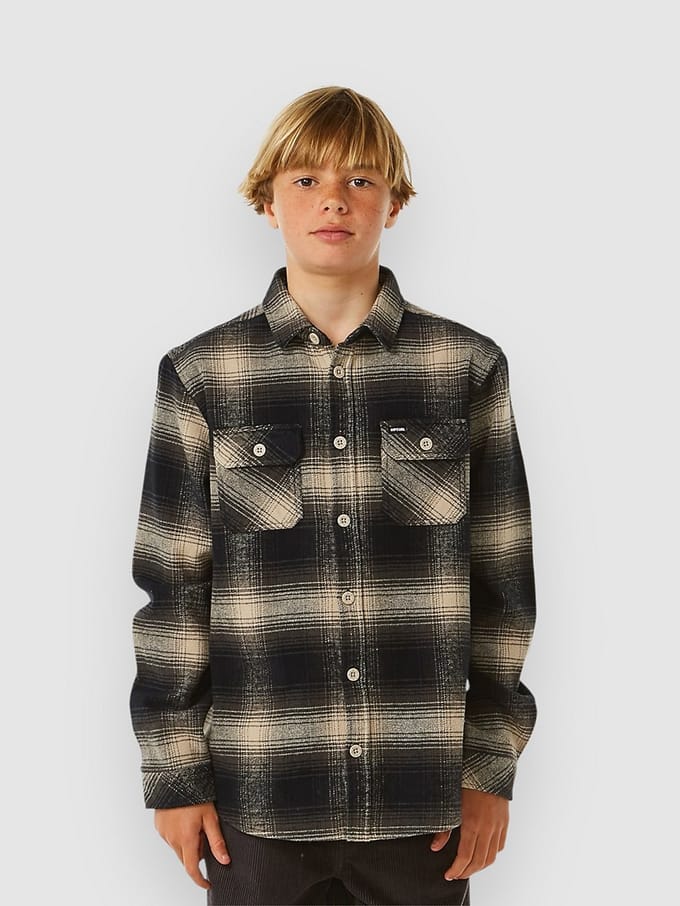 Rip Curl Count Flannel Kids Shirt grijs