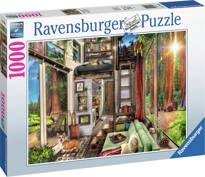 Ravensburger puzzel Tiny House in Redwood Forest - Legpuzzel - 1000 stukjes