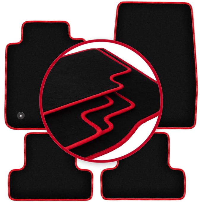 CARLUX-RED automatten voor: Ford Mustang MK6 coupé (2014-)