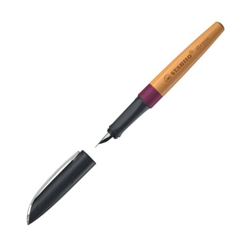 STABILO Grow - Klimaatneutrale* Luxe Vulpen - Pruimen Rood/Kersenhout