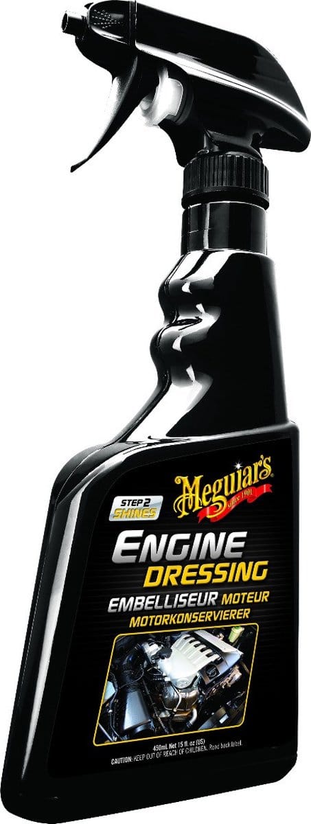 Meguiar’s Engine Dressing Spray 450ml – Motorcompartiment Dressing – Vetvrije Finish – Langdurige Motorverzorging