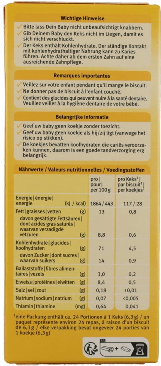 Holle Bio Baby Speltkoekjes 150GR
