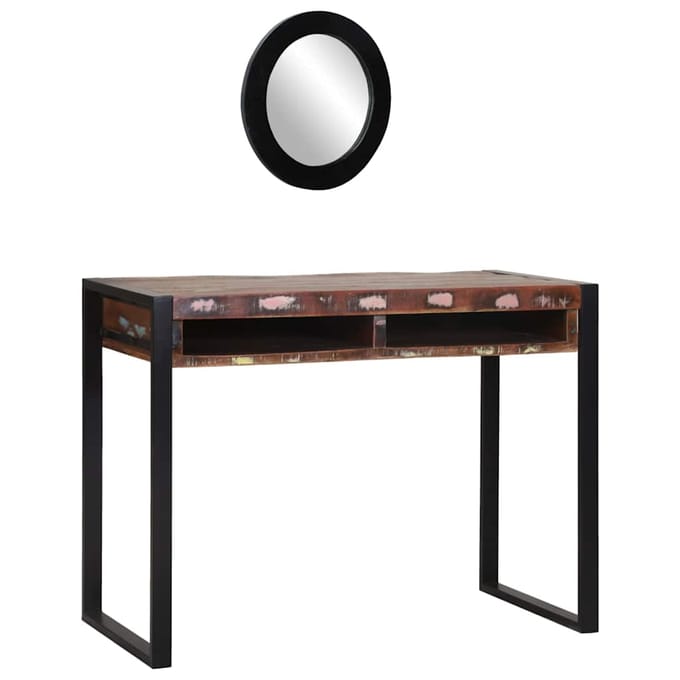 vidaXL - Kaptafel - Multikleur - 100 - x - 50 - x - 75 - cm - Massief - gerecycled - hout