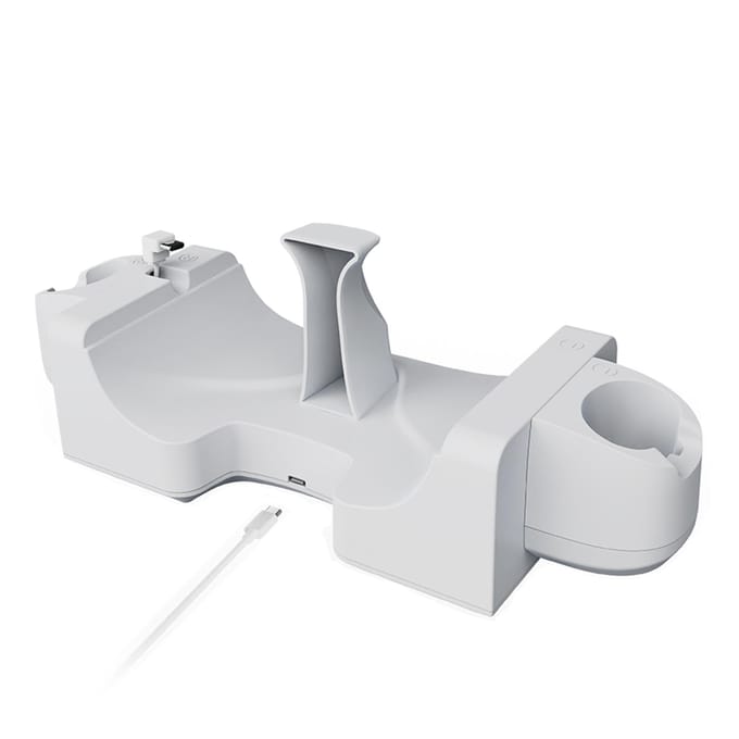 Base de support de chargement pour casque VR, compatible avec Quest 3 blanc
