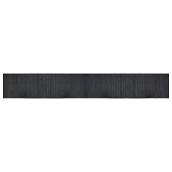 vidaXL - Vloerkleed - rechthoekig - 60x400 - cm - bamboe - grijs