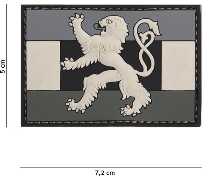 101 Inc Embleem 3D Pvc Benelux Vlag Grijs  20070