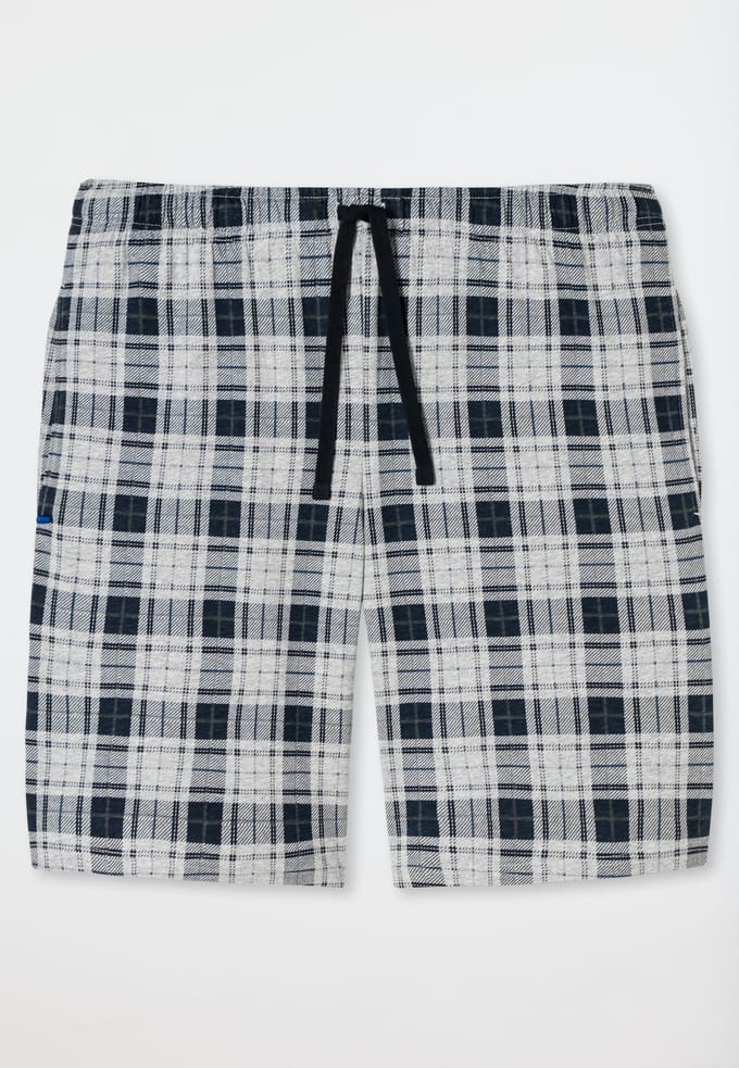 Schiesser Bermuda Mix + Relax - Heren Pyjamabroek Kort - veelkleurige geruite
