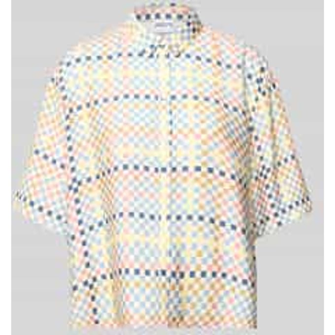 relaxed fit blouse van viscosemix in all-over look