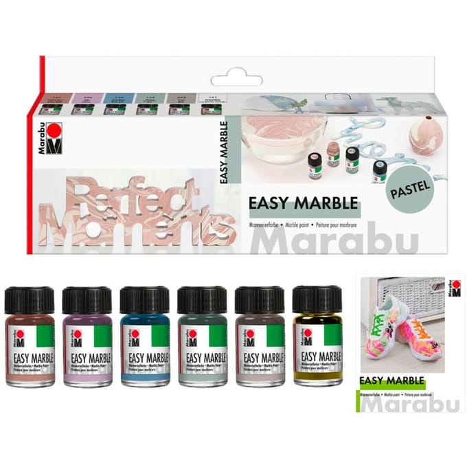 Marabu EASY MARBLE-Set "PASTEL"