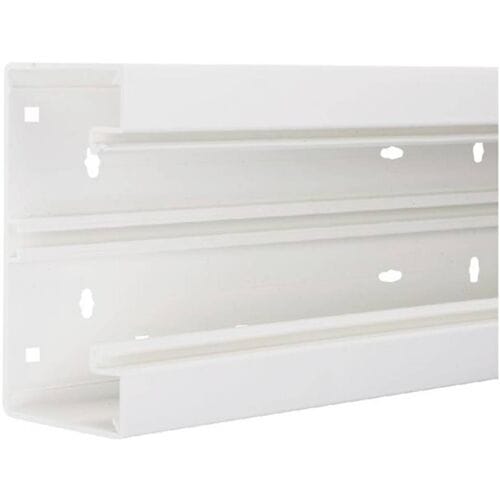 Hager BR6513019016 Kabelgoot Onderdeel (l x b) 2000 mm x 130 mm Wit 2 m