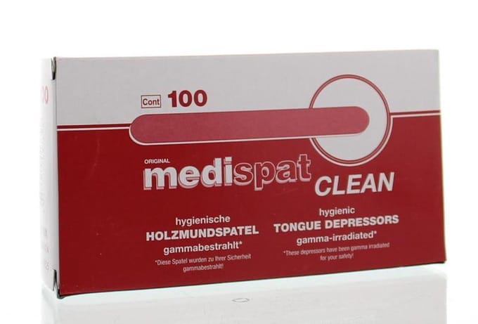 Medispat Tongspatel hout 100 Stuks