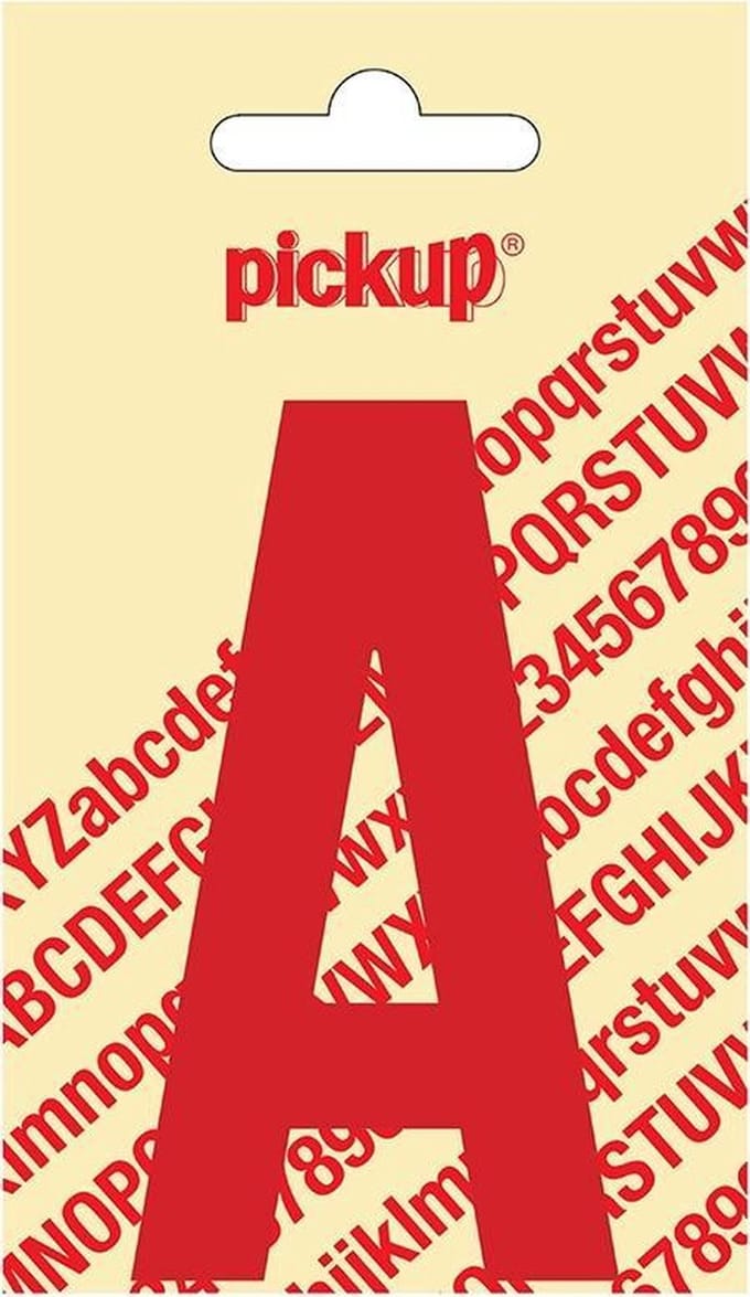 Pickup plakletter Nobel 90 mm rood A - 31022090A
