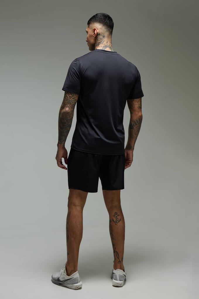 Tall Men's Active Regular Fit Performance T-shirt | Black | Size Medium