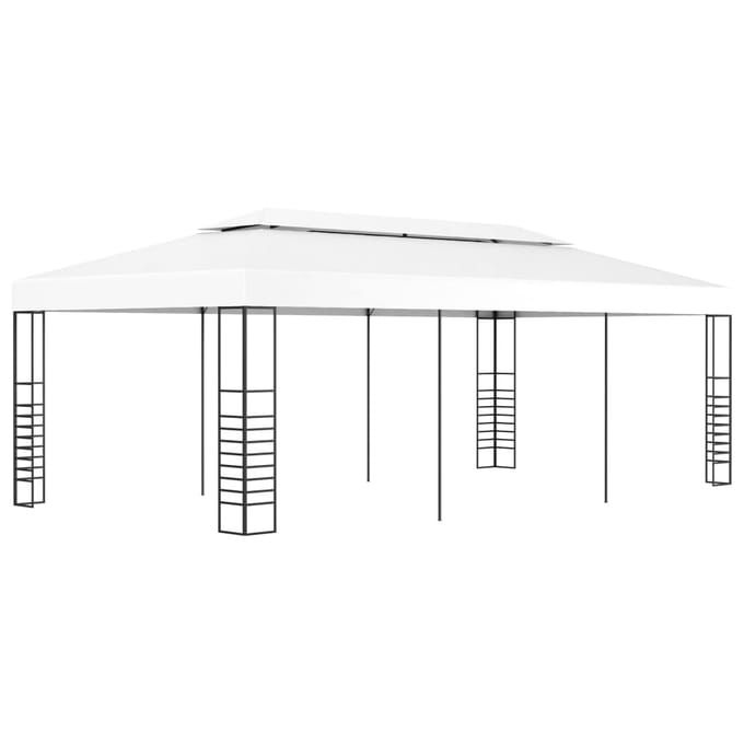 vidaXL - Prieel - 6x3 - m - wit
