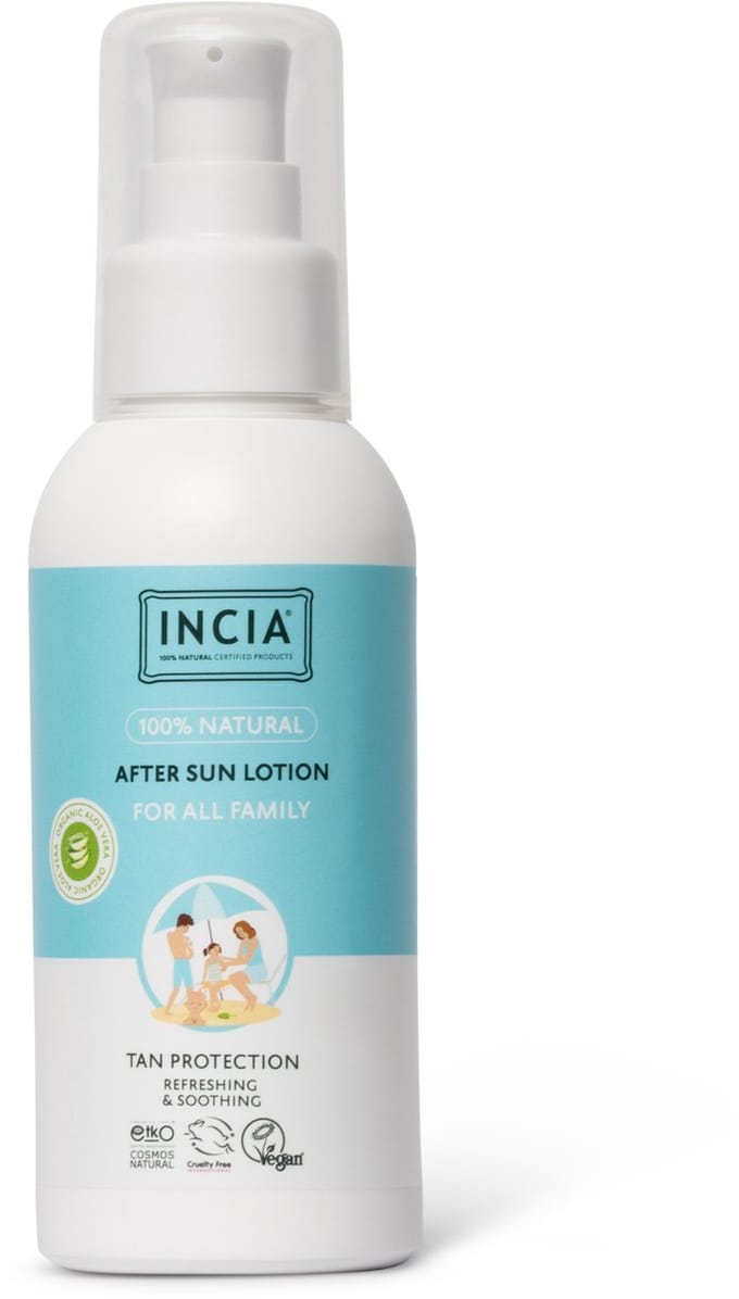 INCIA Natuurlijke Aftersun Lotion Kalmerend & Verkoelend - 100 ml