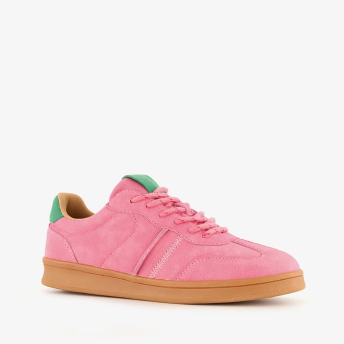 Blue Box dames sneakers roze groen - Maat 40