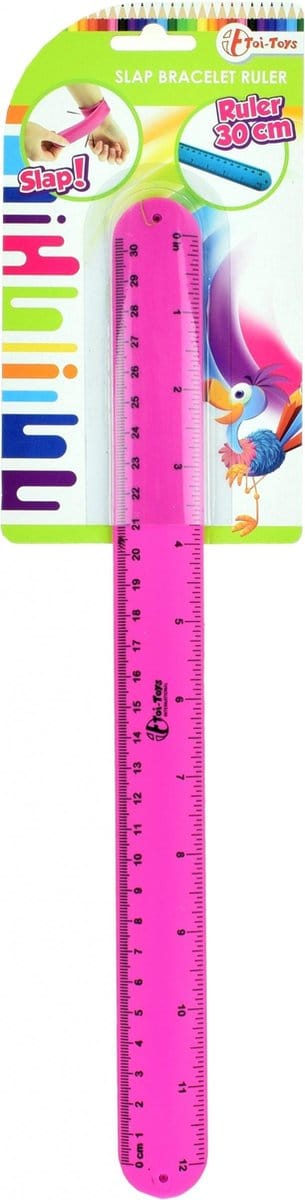 Toi Toys Klaparmband liniaal roze