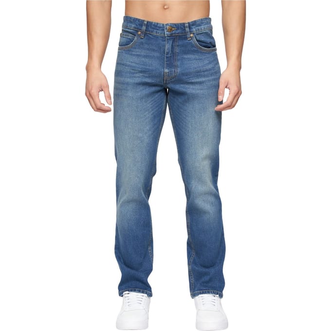 Crosshatch Heren Chas Straight Jeans (Tussentijdse wasbeurt)