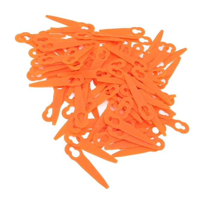100 stuks grastrimmer kunststof messen oranje grasmaaier accessoires geschikt voor Stihl Polycut 2?2 3-2
