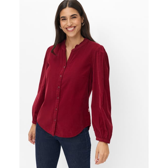 Brax Dames Blouse  Style VIOLET wine red, donkerrood, maat 38