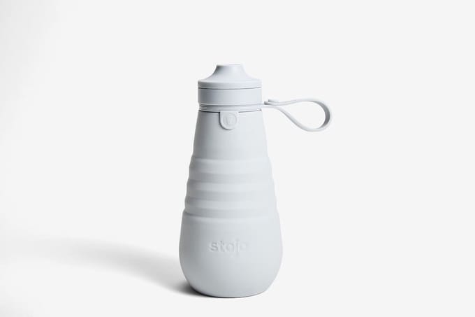 Stojo - Sport Drinkfles 590 ml Cashmere - Siliconen - Grijs -