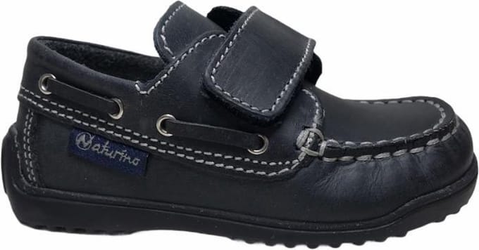 Naturino velcro lederen mocassins 4110 navy mt 19