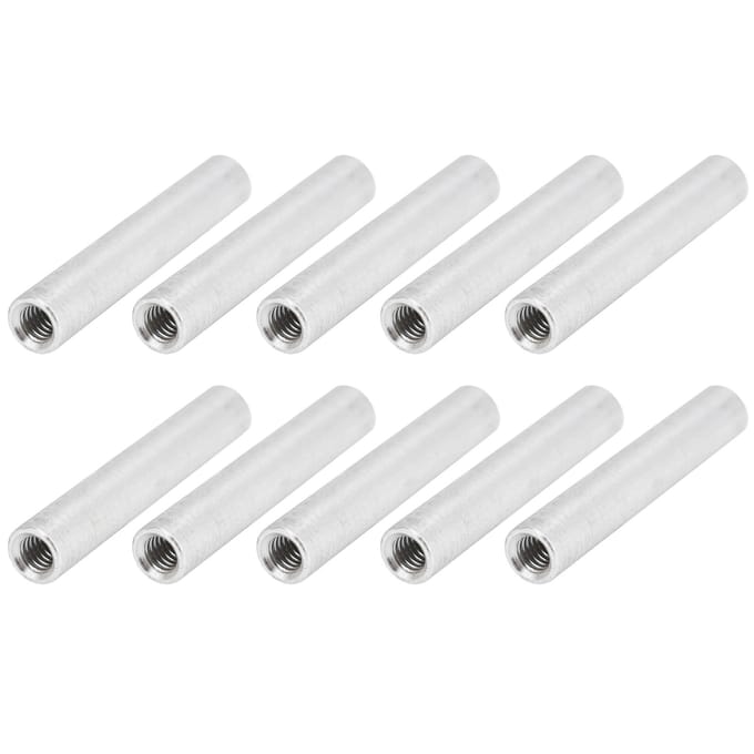 10 stuks Ronde afstandshouder Aluminiumlegering Binnendraad Interval Verbindingskolom Kit M4x0.7mmLang 34mm