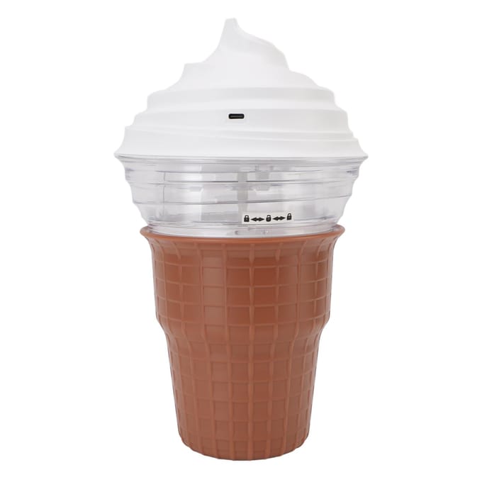 DIY IJsmachine voor Zelfgemaakt IJs Sorbet Frozen Yoghurt Beginner Vriendelijk Veilig ABS white