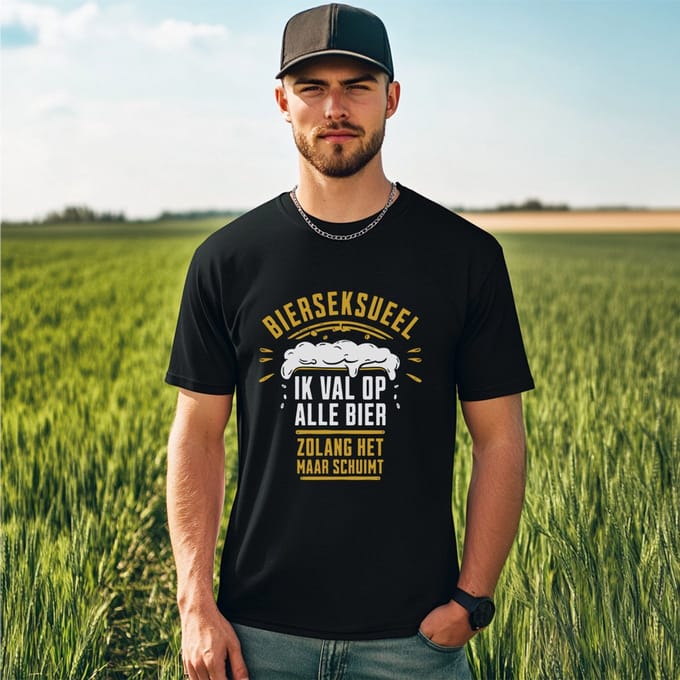AGRIFANS® Bierseksueel - Heren T-shirt - M