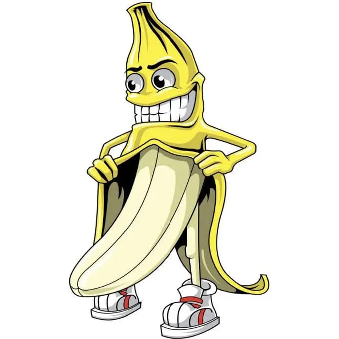 Motorfiets stickers Lethal Threat Mini Vilain Banana