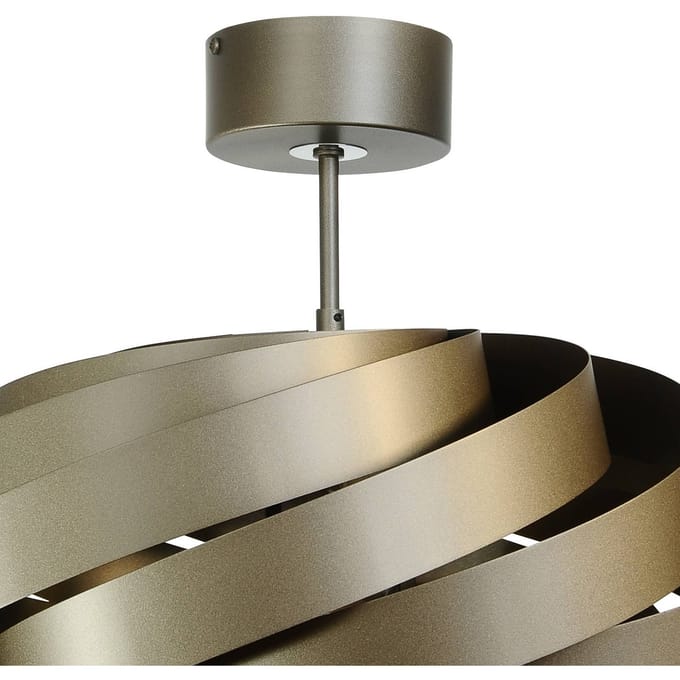 Euluna Vento plafondlamp, koffiebruin, Ø 60 cm