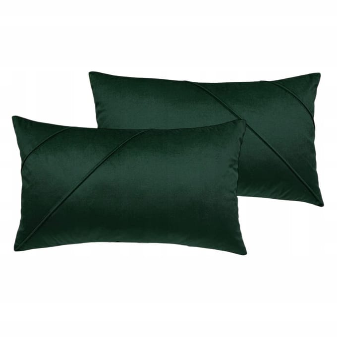 Dekoratif Kussensloop Velours Flesgroen 50x60 cm (2 stuks)