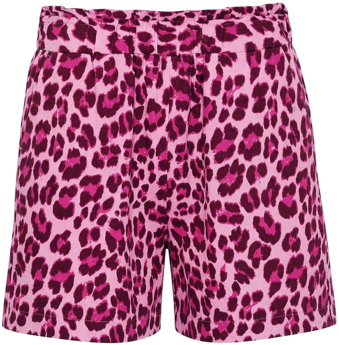 Studio Untold - Dames - Short wijde pijpen mousseline elastische tailleband - Lichtroze - Maat 54