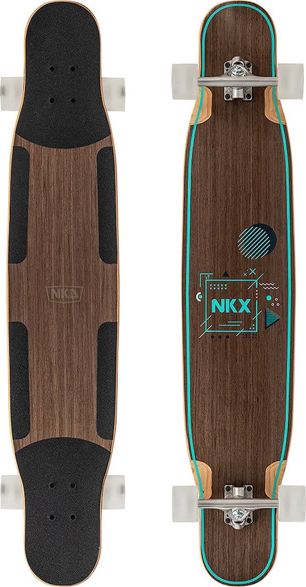 NKX Geometric Dancer Longboard 46 Walnut Green