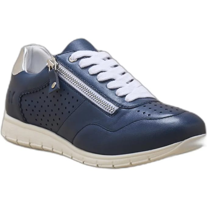 Dames sneakers van leer met verwijderbare luchtzool Pédiconfort