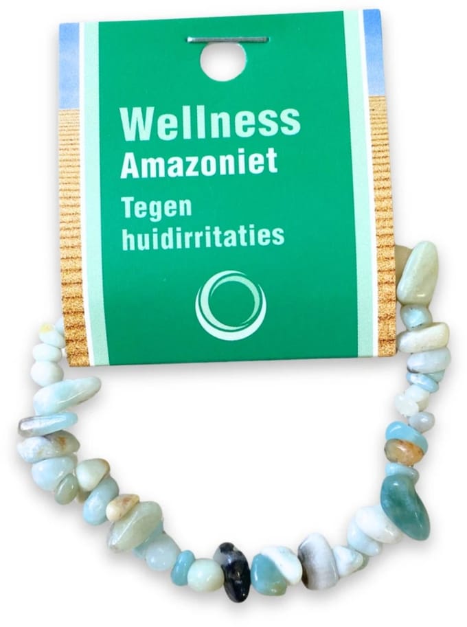 Amazoniet splitarmband + kaart