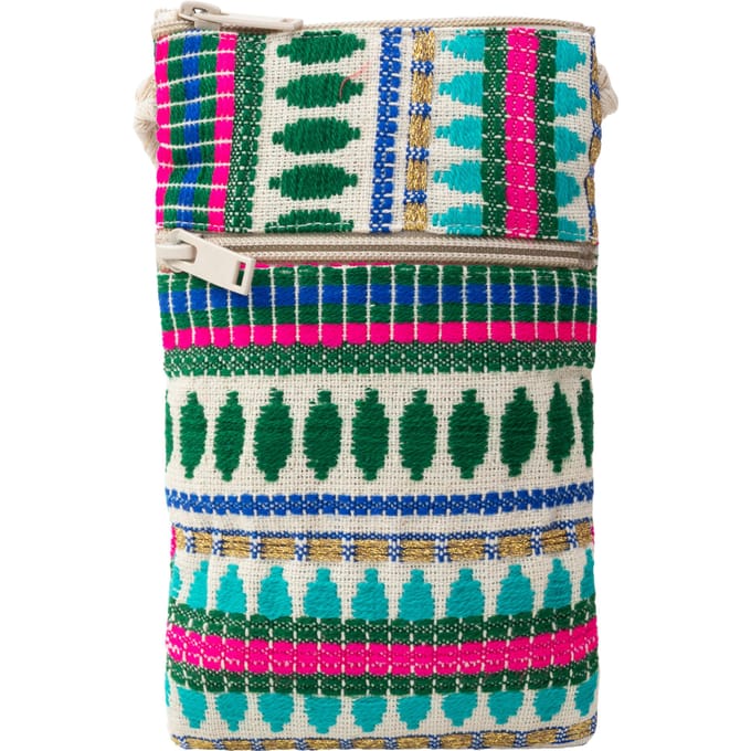 IZIA Telefoontas Dames Groen Veelkleurig