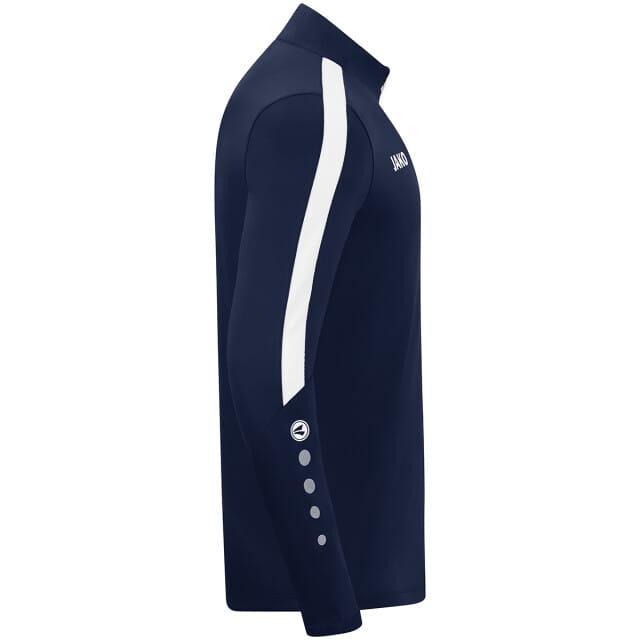 Jako Power Ziptop Kinderen - Wit / Marine | Maat: 152