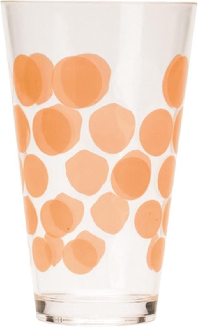 Zak!Designs Dot Dot drinkbeker - oranje stippen - 1 stuk