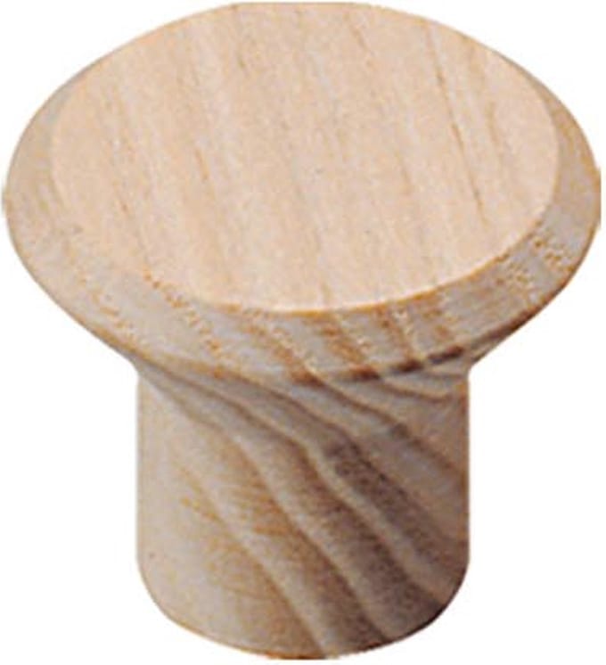 Intersteel Knop 28mm taps essenhout