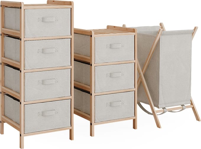 Vicco Badkamermeubelset Bruno, Beige, 3-delig