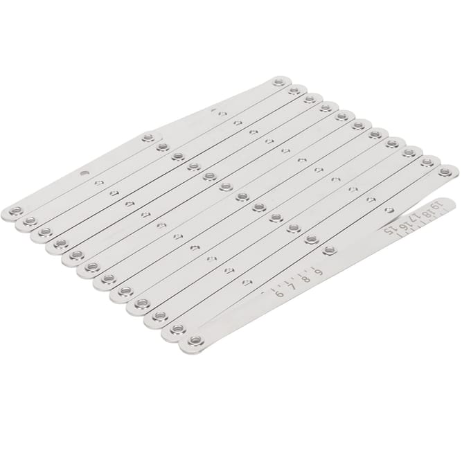 Aluminium Uitschuifbare Naaimeter Multifunctioneel Gelijke Afstand Verstelbare Lengte Knoopgeleider Afstand white