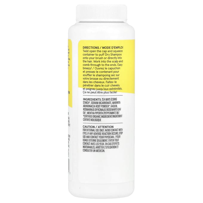 ACURE, Dry Shampoo, Rosemary & Peppermint, 1.7 oz (58 g) yellow